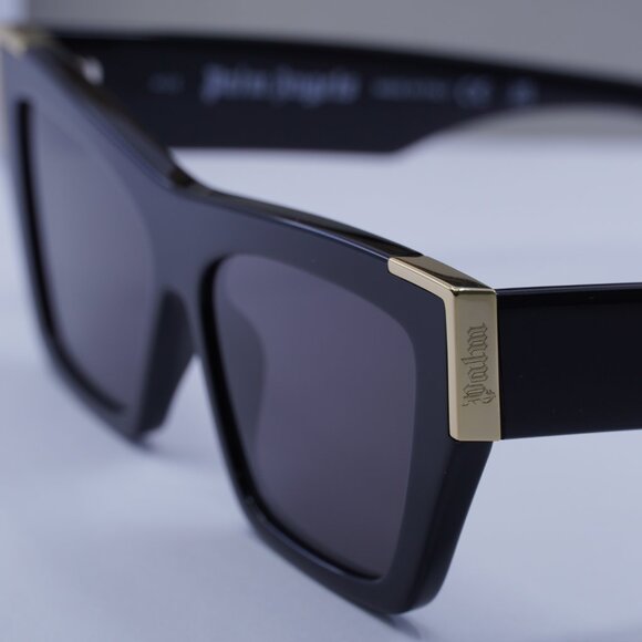 Palm Angels PERI099 HOLLYWOOD 1007 Cat Eye Sunglasses - Black/Dark Grey - Picture 4 of 11